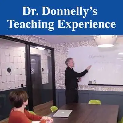 Dr. Donnelly teaching GRE students